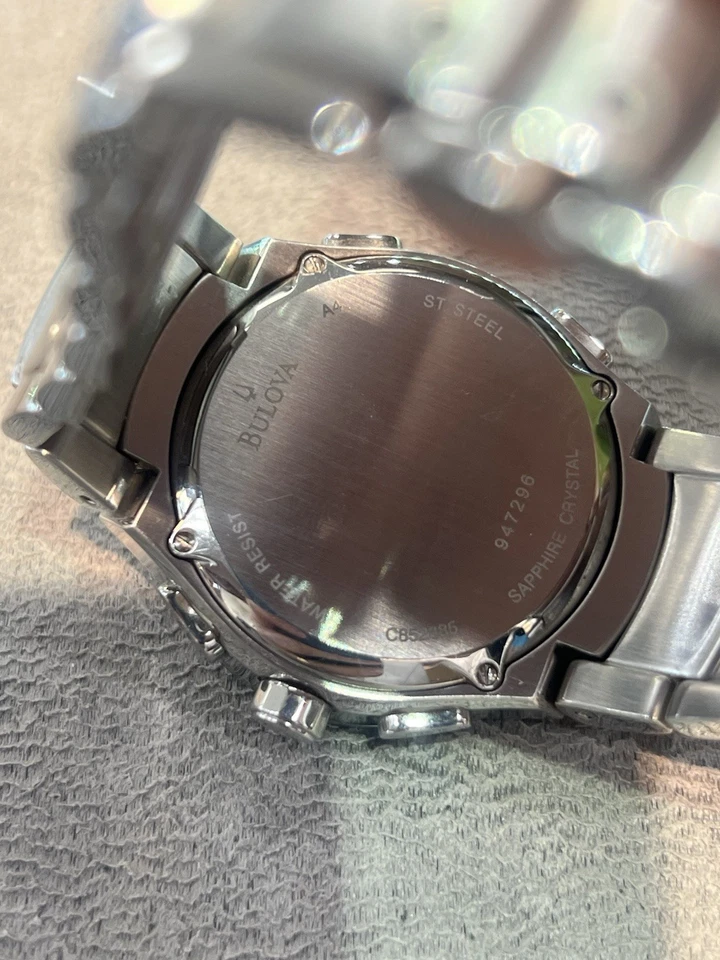 Men’s Bulova Accutron Watch~Breckenridge Black Dial~Chronograph~Digital ~Alarm - Image 2 of 4