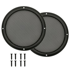 Fuhengli 3.5" Speaker Grill Cover, Car Home 3.5'' Metal - 2Pcs, Black