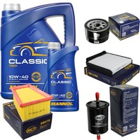SCT Inspektionspaket 6L Mannol 10W-40 FüR Dacia Logan MCV 1.6 16V Renault