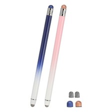 2 Pcs Stylus Pens for Touch Screens, Universal Capacitive Stylus, Blue Pink