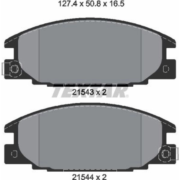 Textar 2154302 Bremsbelagsatz FüR Opel Isuzu Frontera Campo Trooper D Max U92-image