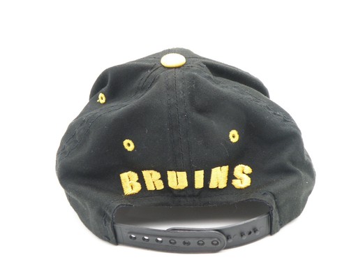 Vintage KINDER Größe (klein) Boston Bruins NHL Mütze Druckknopflasche schwarz gold - Bild 3 von 6