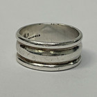 925 Sterling Silver SLIGHTLY DOMED 9.4mm Band Wide Ring SIZE 7.5 — photo 6