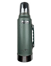 VINTAGE ALADDIN Stanley Thermos A-944DH Green Vacuum Quart - Made In The USA