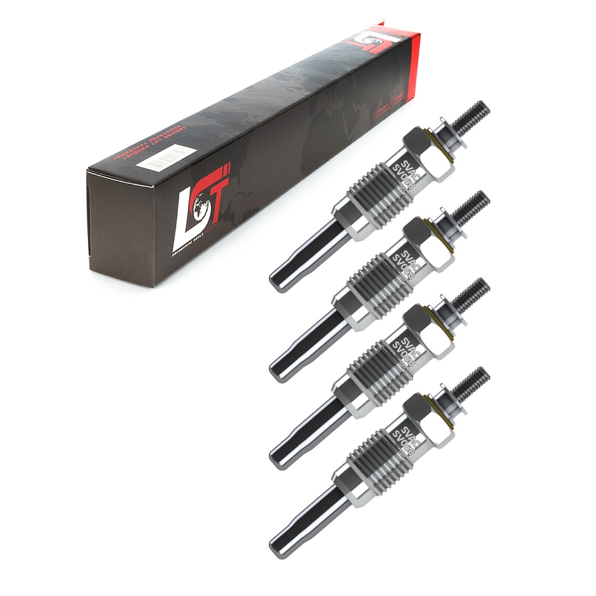 4x Glow Plug Pencil 11 Volt for Volvo 440 K 460 L S40 V40 1.9TD