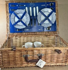 OPTIMA Wicker Picnic Basket Set - West Sussex England
