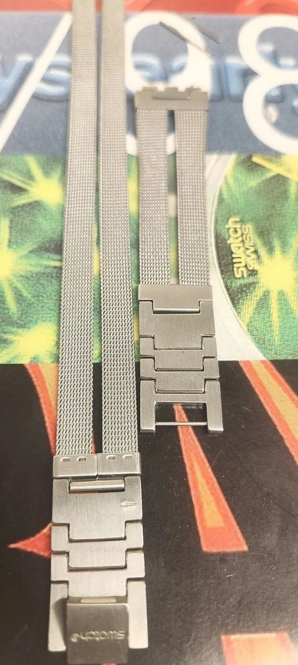 Swatch wraparound Replacement Band for Skin watch in Stainless Steel  - Image 2 of 4