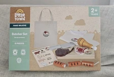 Aldi Little Town Wooden Butcher Set 2+ Gift Christmas 🎁 