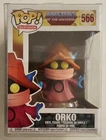 FUNKO POP TELEVISION 566 MASTERS OF THE UNIVERSE ORKO FIGURE with PROTECTOR
