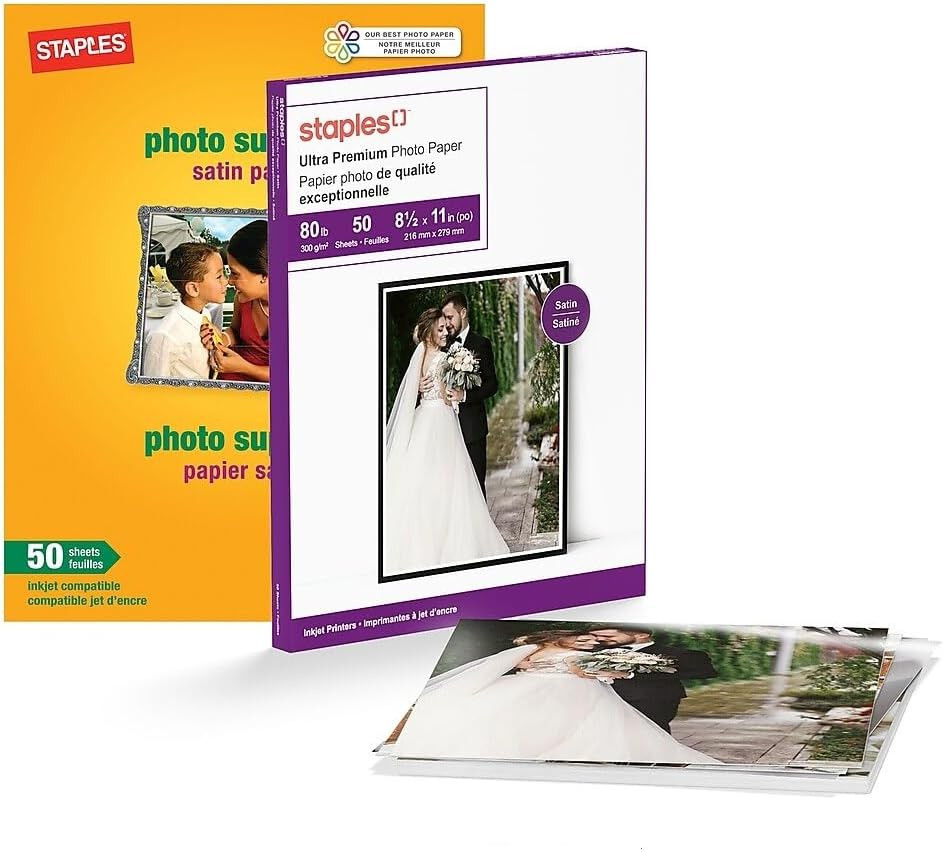 Supreme Satin Photo Paper, 8.5-Inch W X 11-Inch L, 100/Carton (ST19893VS)