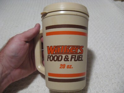 Vintage 90's Aladdin WALKERS Food & Fuel 20oz Plastic Insulated Mug | eBay