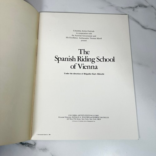 1984 The Spanish Riding School of Vienna Booklet Horses Equestrian - Bild 3 von 5