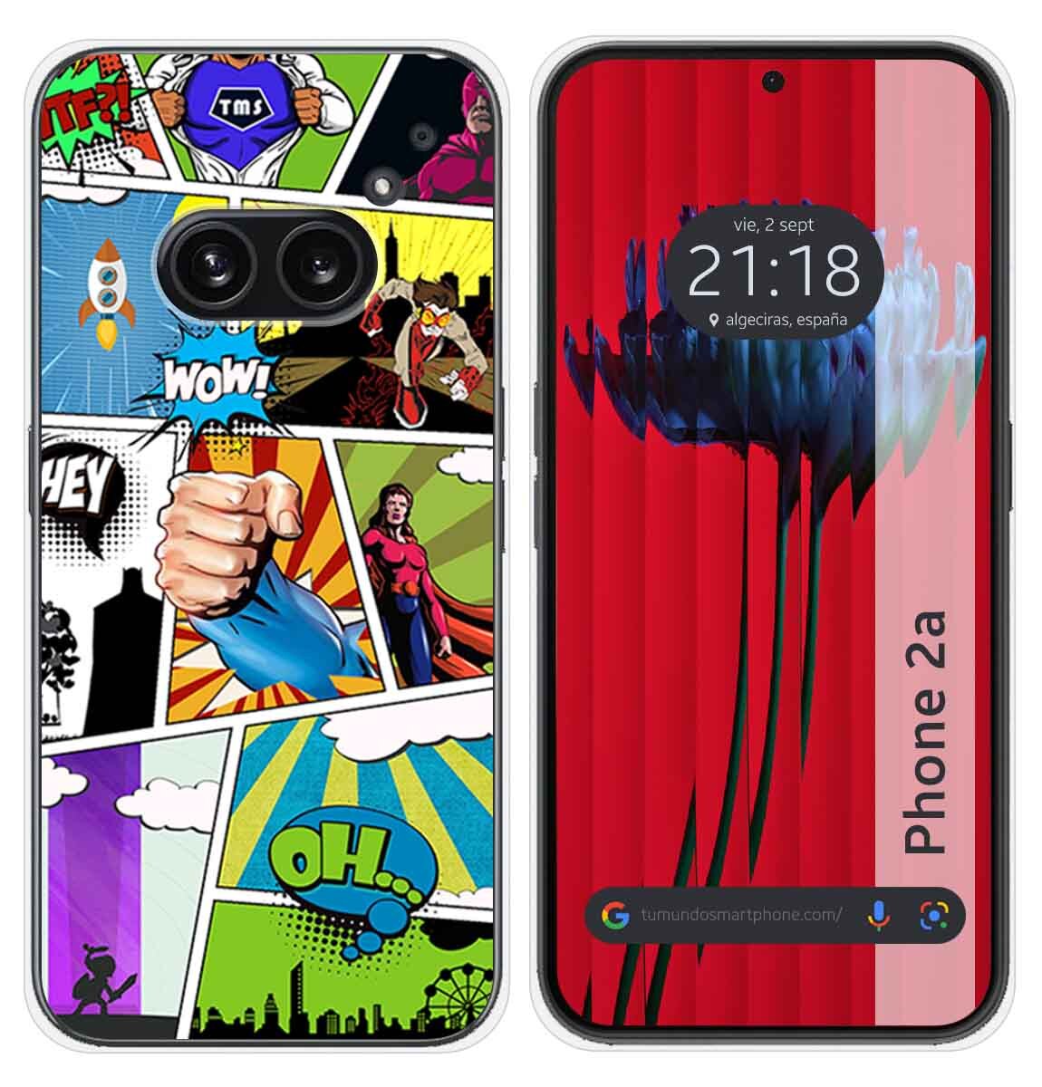 Cover Silicone per Nothing Phone 2a 5G Disegno Comic Disegni