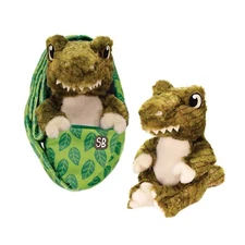 T-Rex Swaddle Babies Plush Toy Baby Sling Carrier NWT Soft