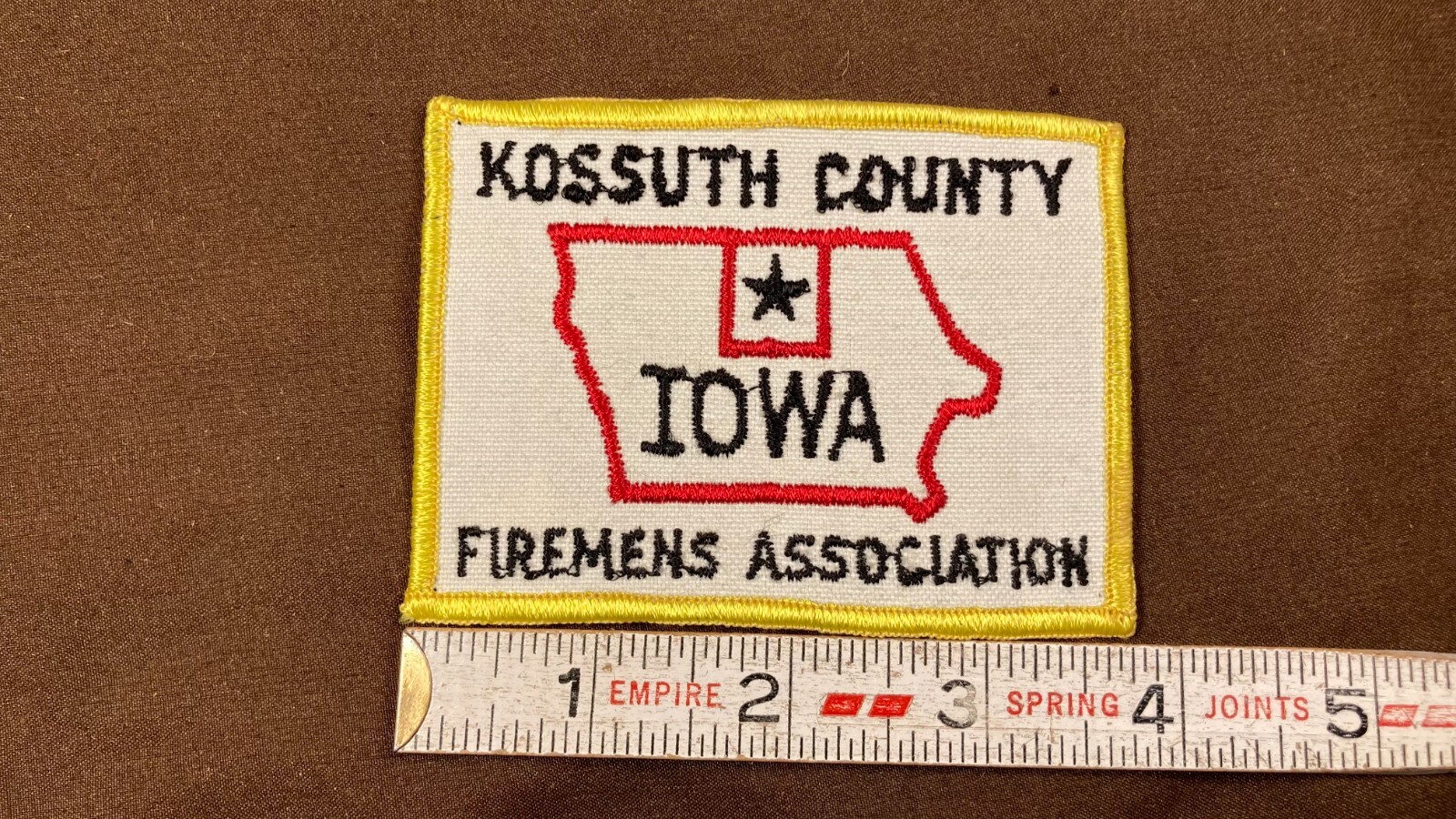 Kossuth County Iowa IA Fire Department Patch Firefighter Vintage eBay