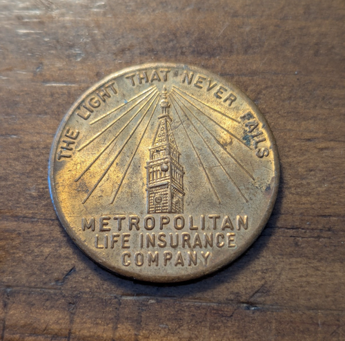 Ficha giratoria de exhibición de seguros de vida metropolitanos de la Feria Mundial de Nueva York 1939 - Imagen 4 de 4