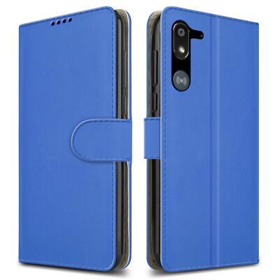 Lankashi Stand Premium Retro Business Flip Leather Case Protector Bumper For Doro 8050 5.7" TPU Silicone Protection Phone Cover Skin Folio Book Card Slot Wallet Magnetic(Blue
