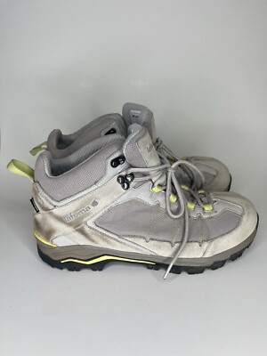 Lafuma Hiking Boots Women Size 9.5 Climaway Gray Suede Textile Lace Up Walking