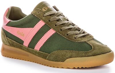 Gola Classics Tornado Nylon Suede Mesh Womens Sneakers In Green