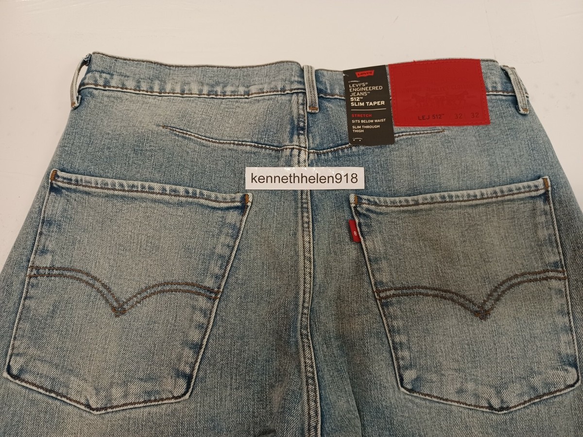 LEVIS ENGINEERED 512 SLIM TAPER JEANS 749030002 BLUE MENS SIZE 32X32 | eBay