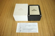 SHARP OEM ORIENT WATCH DISPLAY STORAGE BOX TRAVEL CASE PILLOW & INSTRUCTION PAGE