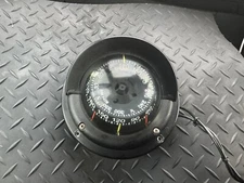 Ritchie Boat Marine Navigation HF743 Helmsman Compass Flush Mount Power Black