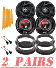Power Acoustik 400 Watt 6-1/2" Front & Rear Car Speakers for 2007-2017 Equinox