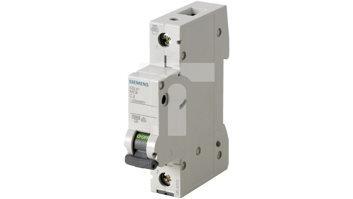 Circuit breaker C4A 230/400V 10kA 1P 5SL4104-7 /T2UK