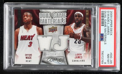 2009-10 Upper Deck Dual Game Materials LeBron James Dwyane Wade 