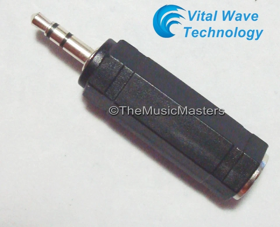 1/4" Female Jack to 3.5mm 1/8" Male Plug Stereo Headphone Audio Adapter VWLTW - Image 4 of 4