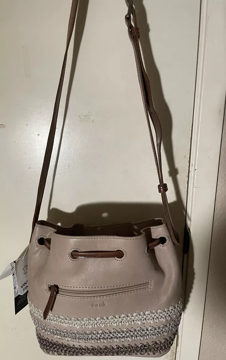 The SAK Sayulita Drawstring Bucket Bag Purse eBay