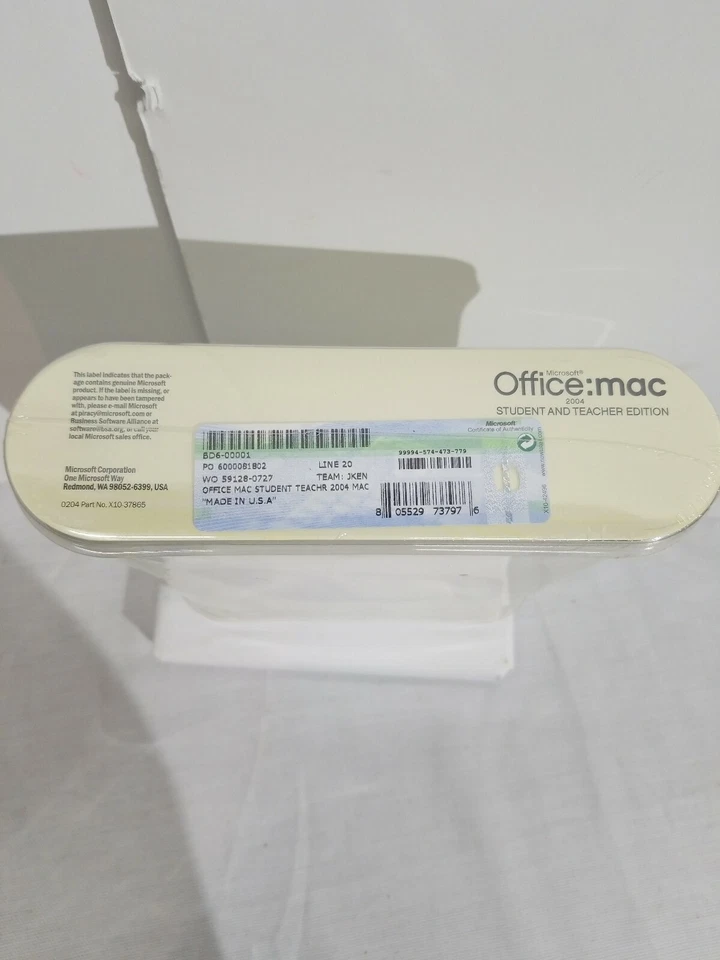 2004 NEW IN ORIGINAL BOX OFFICE:MAC STUDENT AND TEACHER EDITION -3 INSTALLS - Image 2 of 4