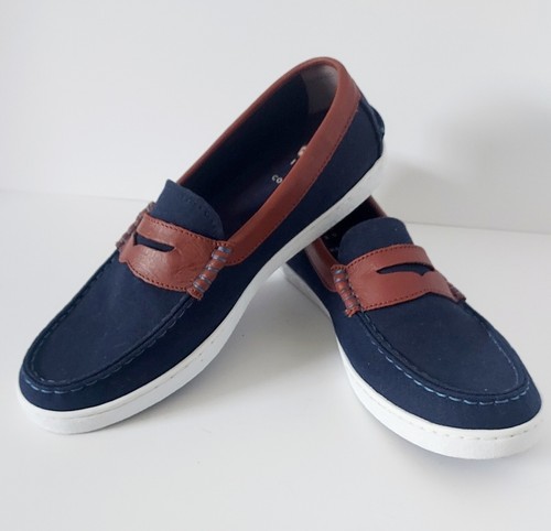 Blue Chestnut Canvas Boat Shoes GUC | eBay