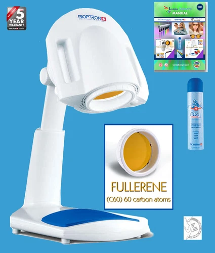 Bioptron Pro 1 w/ Table Stand featuring Fullerene Filter & Lumia Therapy Manual