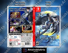 Bayonetta 2 : Game Case/Custom Cases(Nintendo Switch, eShop 2018) - NO GAME