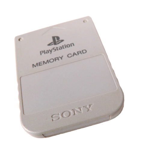 Sony Playstation 1 PS1 Official SCPH 1020 Grey Japan 17 Memory Card - Picture 1 of 3