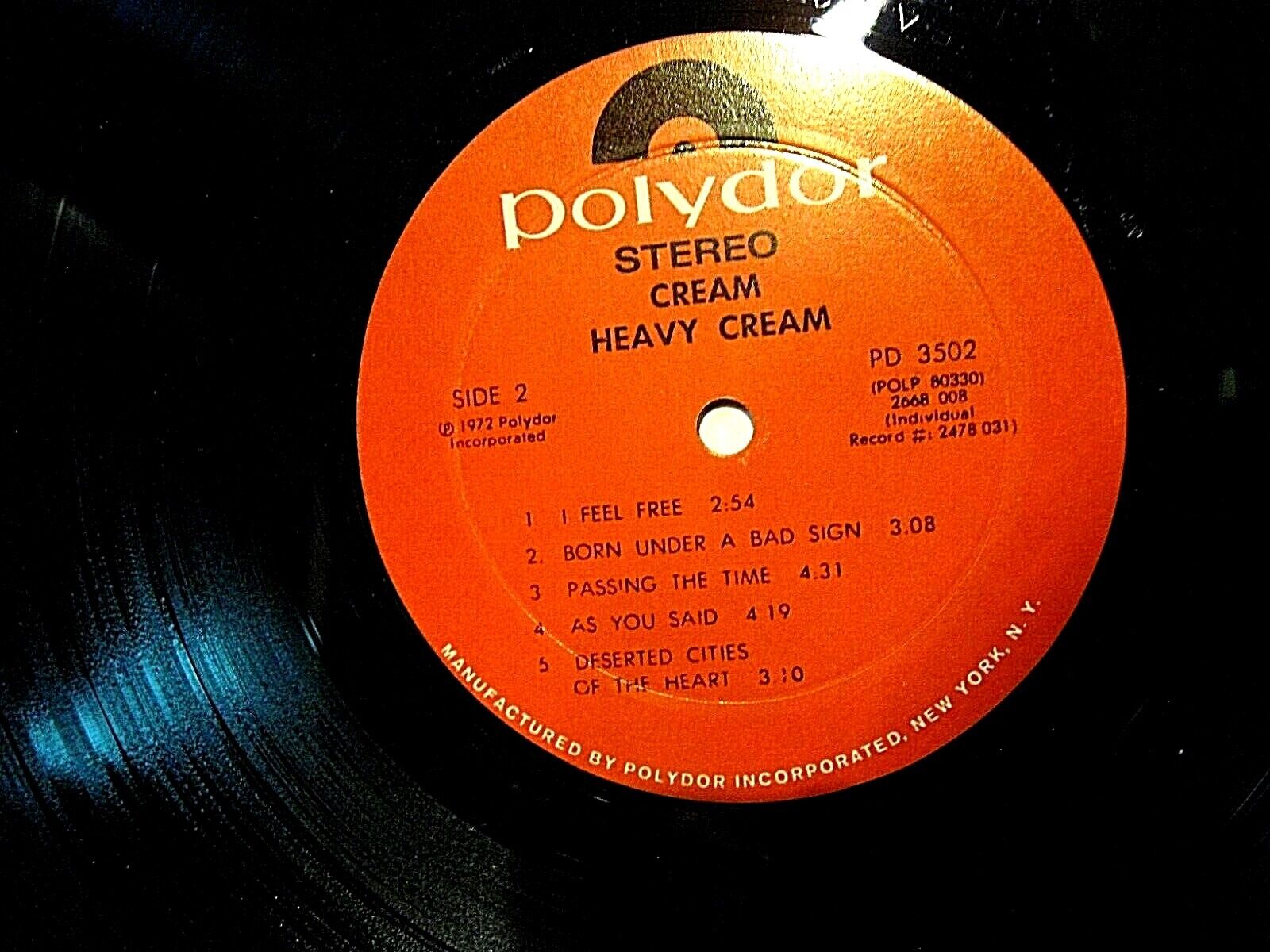 Lot 786 - CREAM/ CLAPTON & RELATED - LPs