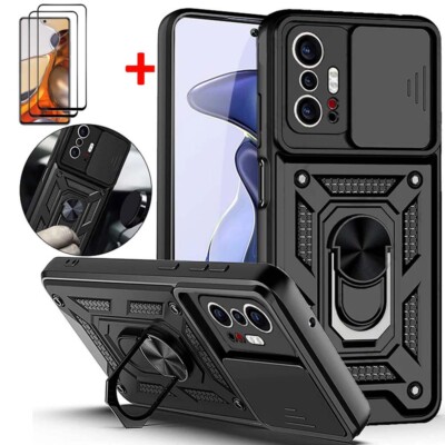 Shockproof Case Magnetic Ring Stand Cover For Xiaomi Redmi Note 11 10 9 Pro 12X