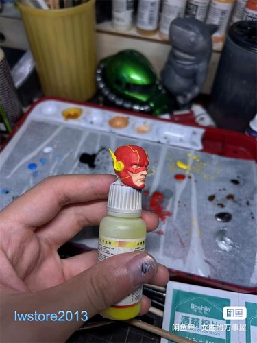1:6 1:12 1:18 Wally West Flash Head Sculpt For 12" 6" Male Action Figure Body - Picture 2 of 9