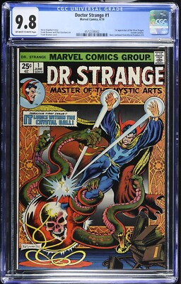 Doctor Strange #1 CGC Graded 9.8 (1974) Continued From Marvel Premiere #14