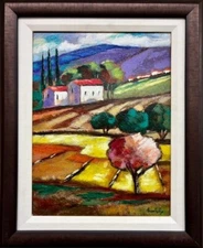 Brodinsky  "Valley of Serenity" Framed Hand Signed & # Serigraph on Wood New