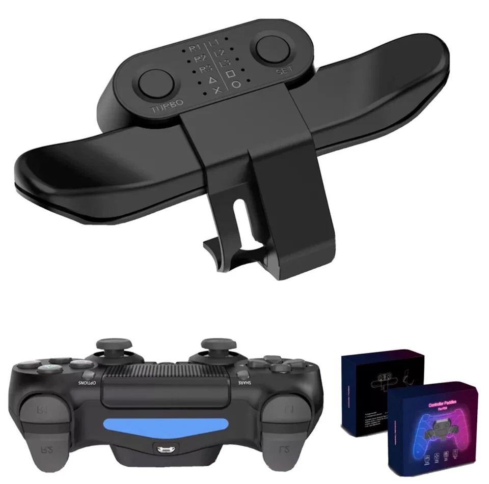 Ps4 paletas accesorio trasero extendido joystick botón trasero con adaptador de llave turbo Foto 2 de 4