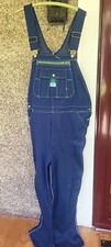 Men's Liberty Denim Bib Carpenter Overalls Zip Fly Farmer Workwear 40X32