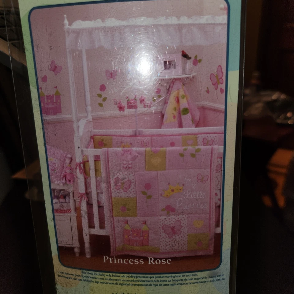 NUEVO Little Bedding NOJO Guardería Bebé Habitación Calcomanías de Pared Princesa Rosa Foto 2 de 3