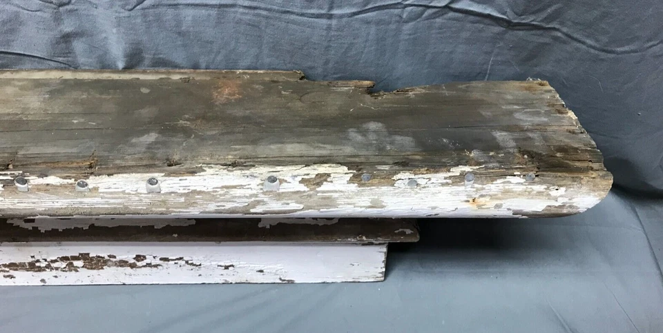 Большой старинный окно двери верхний фронтон старый винтажный потертый викторианский шик 1897-22B - Изображение 4 из 4