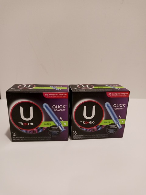 4x U By Kotex Click Compact Tampons Super Absorbency Unscented 16ct Each For Sale Online Ebay 4x U By Kotex Click Compact Tampons Super Absorbency Unscented 16ct Each For Sale Online Ebay