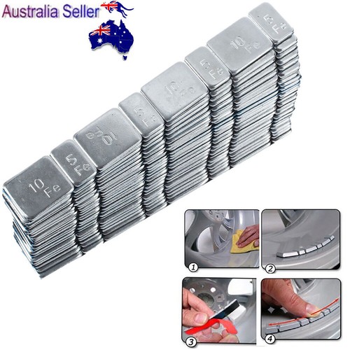 8 Strip Wheel Balance Weights Stick-On Stronger Car Motorbike Boat ...