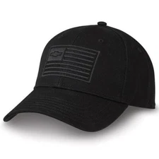 Chevy Truck 100 Year Bowtie Twill Centennial Black Vent Hat Silverado Cap Cotton