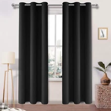 DWCN Thick Blackout Curtain Room Darkening Thermal Insulated Grommet 42 x 84 Inc