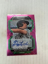 Guy Lipscomb Jr. 2022 Panini Prizm Auto Pink Velocity Prizm #PDP151 NrMt